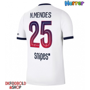 Paris Saint-Germain Nuno Mendes #25 Udebanetrøje 2026-27 Kort ærmer Paris Saint-Germain Nuno Mendes #25 Udebanetrøje 2026-27 Kort ærmer